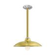 12" Sinclair, 997-Natural Raw Brass, Nostalgic Edison-Style Victorian 40 Watt Light Bulb