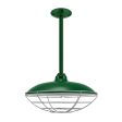 14" Sinclair, 307-Emerald Green, Wire Cage, 975-Galvanized