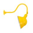14" Emblem, 500-Buttery Yellow, G22 Gooseneck Arm, Swivel Knuckle