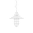 12" Syracuse, 200-White, WGG-Wire Guard, FST-Frosted Glass, CSW-White Cloth Cord
