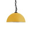 12" Loma, 550-Porcelain Yellow, Black Chain & SBK-Standard Black Cord