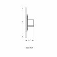 Heavy Duty Backing Plate Dimensions (Side View)