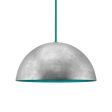 28" Loma LED, Exterior in 975-Galvanized, Interior in 390-Teal, Mounting in 390-Teal