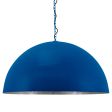 36" Loma, Exterior in 700-Royal Blue, Interior in 975-Galvanized, Mounting in 700-Royal Blue, SBK-Standard Black Cord