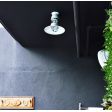 12" Wallaby Flush Mount Pendant, 200-White with 975-Galvanized Guard, With Cap, CLR-Clear Glass | Customer Submission