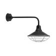 16" Aero LED, 100-Black, Wire Cage, 975-Galvanized, G8 Gooseneck Arm