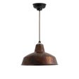 14" Avalon LED, 999-Natural Oil-Rubbed Copper, CSBB-Black & Brown Cloth Cord