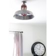 16” Sydney, 975-Galvanized, Guard in 400-Barn Red, Clear Glass, No Cap | Photo Courtesy of Melissa from the Inspired Room - www.theinspiredroom.net