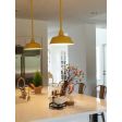 17" Bomber, 500-Buttery Yellow Powder Coat, 36” Stems | Photo courtesy of homeowner