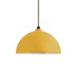 12" Loma LED, 550-Porcelain Yellow, CSBG-Black & Gold Cloth Cord
