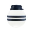 Round Flush Mount, 705-Navy, Opaque Glass, Two Painted Band, 705-Navy