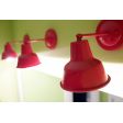 Barn Light Mini Artesia Sconce, 490-Magenta Powder Coat, G33 Mini  Straight Arm Gooseneck Arm | Photo Courtesy of MB Designs