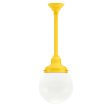 Round Stem Mount, 500-Buttery Yellow, Opaque Glass, No Painted Band, Mounting in 500-Buttery Yellow