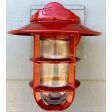 Industrial Static Sconce, 400-Barn Red, FS-Flared Shade, TGG-Heavy Duty Guard, RIB-Ribbed Glass | Photo Courtesy of Homeowner