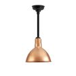 10" Wilcox LED, 995-Natural Raw Copper, Mounting in 100-Black
