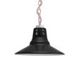 12" Aero Vented, 100-Black, Circle Vents, Mounting in 975-Galvanized, CRZ-Red Chevron Cord