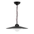 12" Conoco LED, 100-Black, CRZ-Red Chevron Cord, Domed Lens