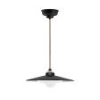 12" Conoco LED, 100-Black, CSBG-Black & Gold Cloth Cord, Domed Lens