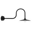 12" Conoco LED, 100-Black, G6 Gooseneck Arm, Domed Lens