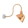 12" Emblem LED, 995-Natural Raw Copper, G32 Gooseneck Arm