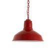 14" Dino LED, 400-Barn Red, CRZ-Red Chevron Cord