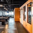 Canal Gooseneck Light, 495-Sherbet Orange, G3 Gooseneck Arm in 975-Galvanized | Photo Courtesy of Jake Holschuh, Visual Interest, Open Studio Architecture and ME Engineers
