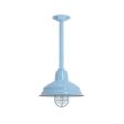 11" Bomber Nautical LED, 715-Delphite, TGG-Heavy Duty Cast Guard, FST-Frosted Glass