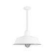 15" Bomber Nautical LED, 250-White, WGG-Wire Guard, 150-Black, RIB-Ribbed Glass, Mounting in 250-White