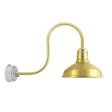12" Dino LED, 997-Natural Raw Brass, G32 Gooseneck Arm