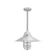 16" Syracuse LED, 975-Galvanized, CGG-Standard Cast Guard, RIB-Ribbed Glass