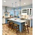 (3) 12” Shades, 715-Delphite Blue, SWH-Standard White Cords | Photo Courtesy of Homeowner