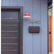12” Dominion, 400-Barn Red, Dusk-to-Dawn Photocell | Photo Courtesy of Meredith Kleinman