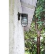 Industrial Static Sconce, 600-Bronze, No Shade, CGG-Cast Guard, RIB-Ribbed Glass
