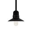 12" Touchdown, 100-Black, Heat Sink in 100-Black, Mounting in 100-Black, CCR-Clear Crackle Glass