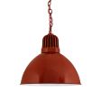 14" Kickoff, 400-Barn Red, Heat Sink in 400-Barn Red, Chain in 400-Barn Red, CSRW-Red & White Cloth Cord