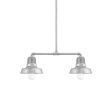 12" Scrimmage, 975-Galvanized, Heat Sink in 975-Galvanized, 12" Arms & Mounting in 975-Galvanized, RIB-Ribbed Glass
