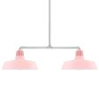 20" Scrimmage, 480-Blush Pink, 18" Arms & Mounting in 980-Brushed Aluminum, CLR-Clear Glass