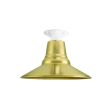 12" Aero, 997-Natural Raw Brass, Mounting in 200-White