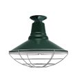14" Aero, 300-Dark Green, Wire Cage, 975-Galvanized