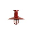 14" Dominion, 400-Barn Red, TGG-Heavy Duty Cast Guard, FST-Frosted Glass
