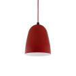 10" Egg, 400-Barn Red, CSR-Red Cloth Cord