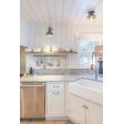 Kao Flush Mount, 810-Graphite (Also Pictured: Wilcox Deep Bowl Gooseneck Light in 850-Graphite) | Photo Courtesy of Red House Building