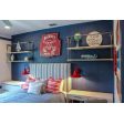 12” Union Wall Sconce, 400-Barn Red, Plug-in Option, CSR-Red Cloth Cord | Photo Courtesy of Nikki Levy Interiors