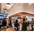 20” Wilcox, 100-Black, 48" Stem, Standard Canopy | Photo Courtesy of Summer Moon Coffee Fort Worth