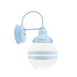 Round Schoolhouse Sconce, 715-Delphite Blue, Opaque Glass