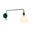 Noms LED Tala Lamp (Displayed here: Downtown Minimalist Wooden Socket Swing Arm Sconce, 370-Emerald Green, G68 Arm, Walnut Wood, Shown with Noma Tala Lamp)