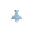 11" Bomber, 765-Porcelain Delphite, CGG-Standard Cast Guard, FST-Frosted Glass