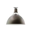 16" Wilcox Uplight Flush Mount, 600-Bronze, Mounting in 975-Galvanized