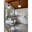 Primary Schoolhouse Sconce, 700-Royal Blue, Small Opaque Glass, Double Painted Bands in 700-Royal Blue | Photo Courtesy of Jim and Patty Bercham