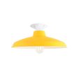14" Marathon, 500-Buttery Yellow, Mounting in 200-White, Shown with LED Edison S14 Bulb